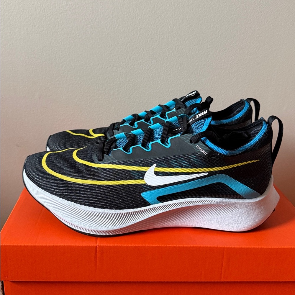 Nike Zoom Fly 4 Black Chlorine Blue CT2392-003 Men’s Size 9.5 - Picture 2 of 6